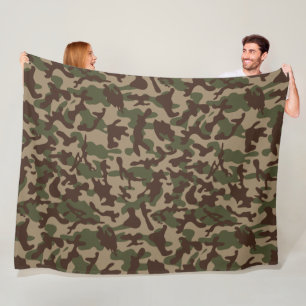Deep Wood Camouflage Fleecedecke