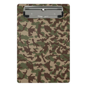 Deep Wood Camouflage Mini Klemmbrett