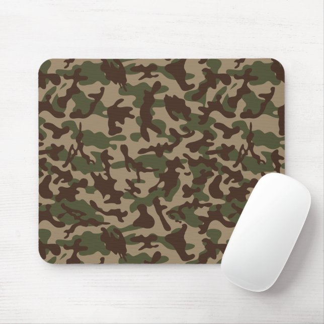 Deep Wood Camouflage Mousepad (Mit Mouse)