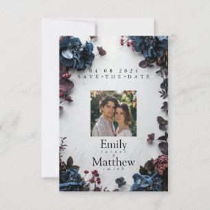 Deep Woodland Romance Wedding Save The Date