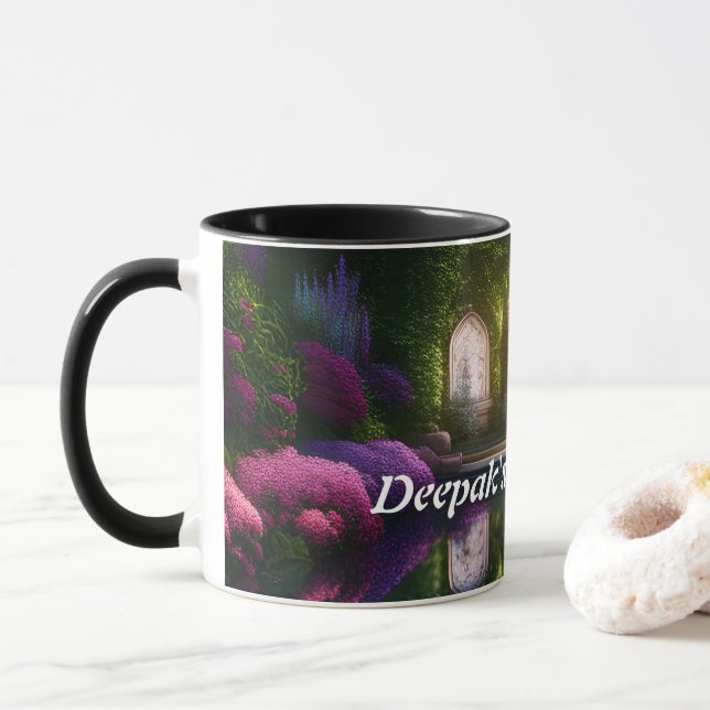 Deepaks Morgentee Tasse (Mit Donut)