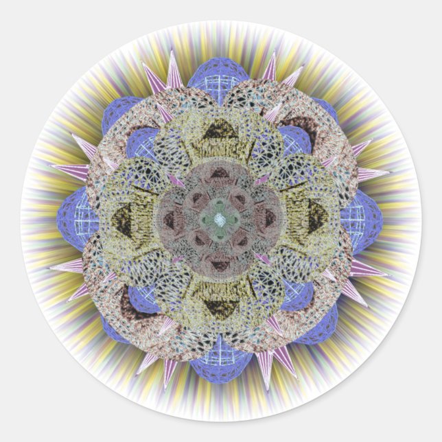 Deeper Arts Mandala Sticker (Vorderseite)