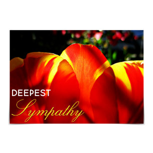 "Deepest Beileid" - Blendenkarte Karte