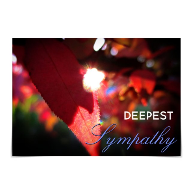 "Deepest Beileid" Burning Bush Sympathiekarte Karte (Von Creator hochgeladen)