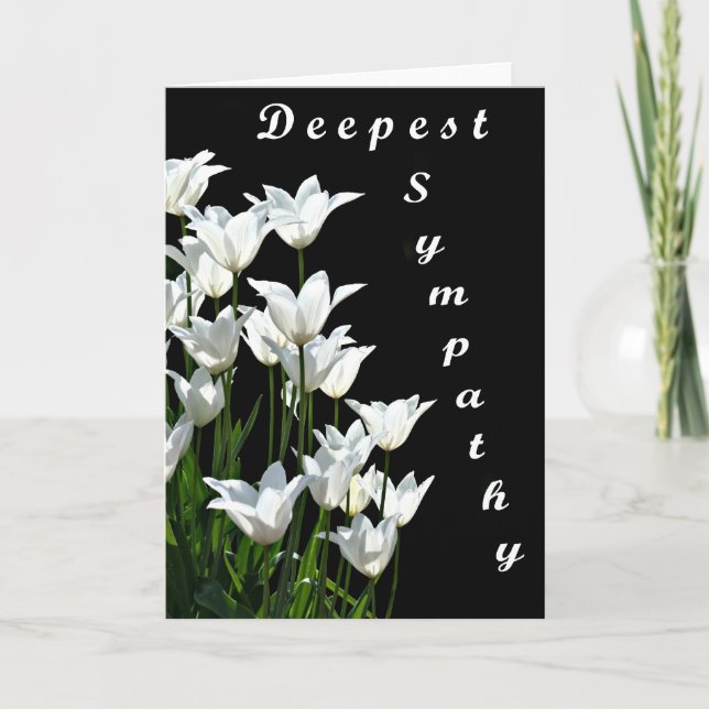 Deeptische Beileid-Karte Karte (Vorderseite)