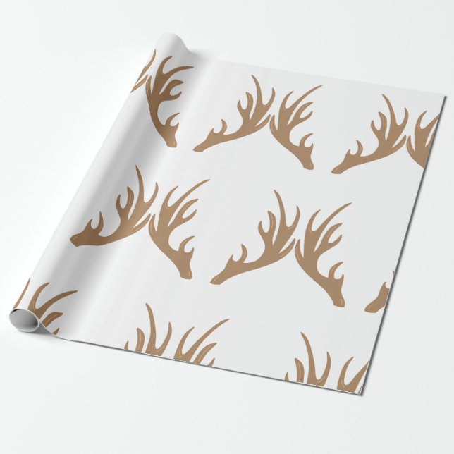 Deer Antlers Geschenkpapier (Ungerollt)