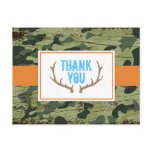 Deer Antlers Vielen Dank Postcard
