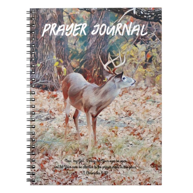 Deer Buck Art Prayer Journal (Devant)