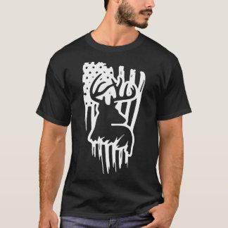 Deer Buck Jagd Saison American Flag Hunter Outd T-Shirt