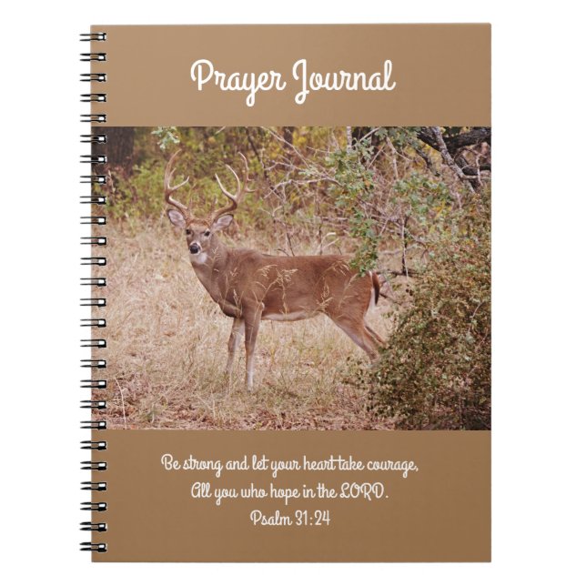 Deer Buck Prayer Journal Notizblock (Vorderseite)