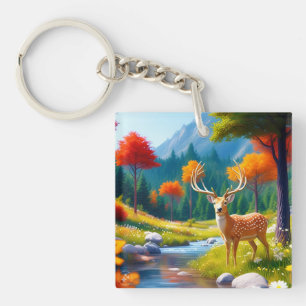 Deer d'or debout dans la forêt-987679