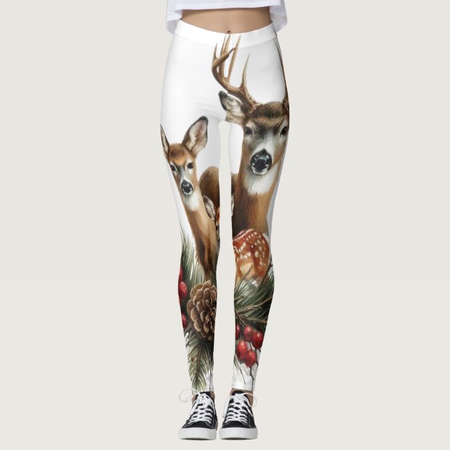 Deer Family  Leggings (Vorderseite)