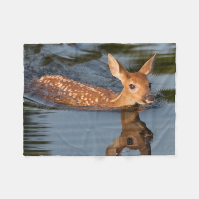 Deer Fawn | Minnesota Fleecedecke (Vorderseite (Horizontal))