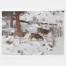 Deer Fleece Blanket