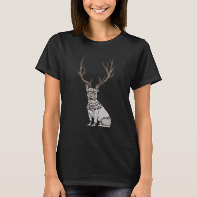 Deer Frenchie T-Shirt (Vorderseite)