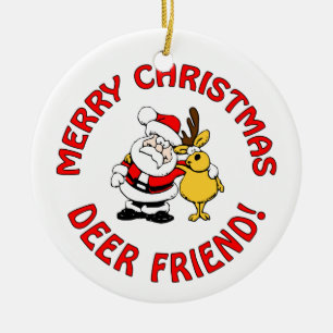 "Deer Friend"-Ornament, anpassen Keramik Ornament