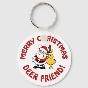 "Deer Friend" Weihnachtsschlüsselkette Schlüsselanhänger
