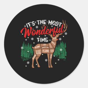 Deer Grillen Funny Grilling Grillen Pitmaster Chri Runder Aufkleber