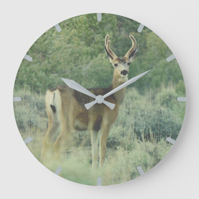 Deer  große wanduhr (Vorderseite)