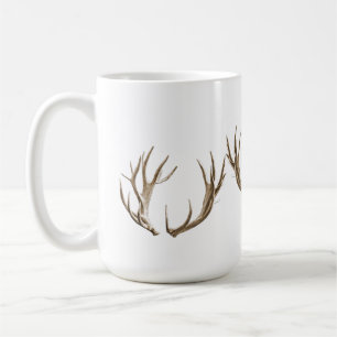 Deer Hunter Antlers Cafe Mug