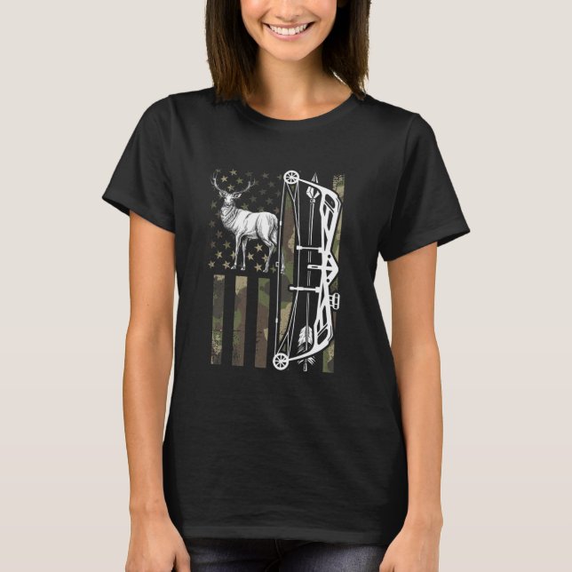 Deer hunter bow hunting deer T-Shirt (Vorderseite)