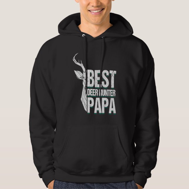 Deer Hunter Hunting Season Father Huntsman Dad  3 Hoodie (Vorderseite)