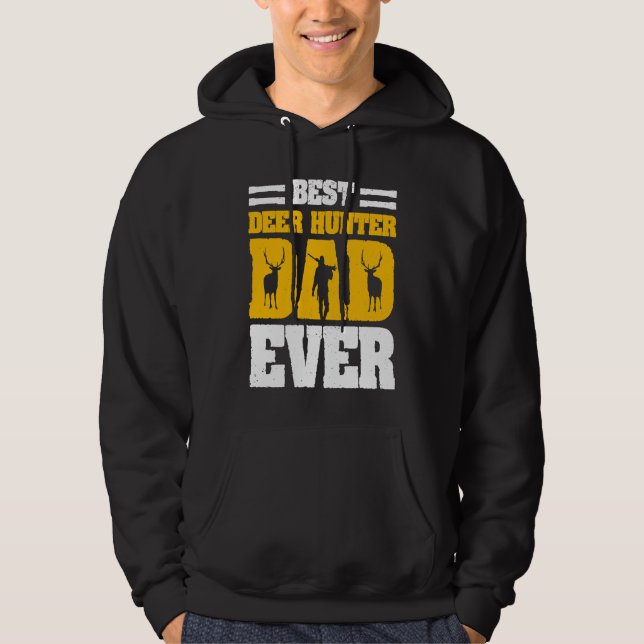 Deer Hunter Hunting Season Father Huntsman Dad  4 Hoodie (Vorderseite)