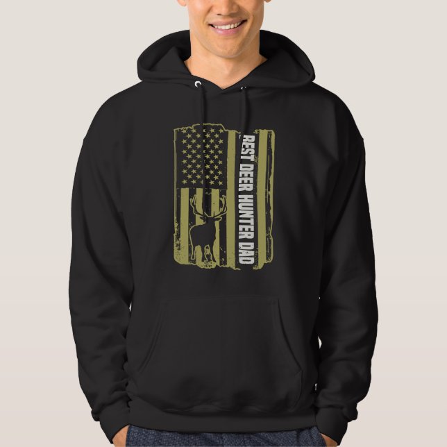 Deer Hunter Hunting Season Father Huntsman Dad  9 Hoodie (Vorderseite)