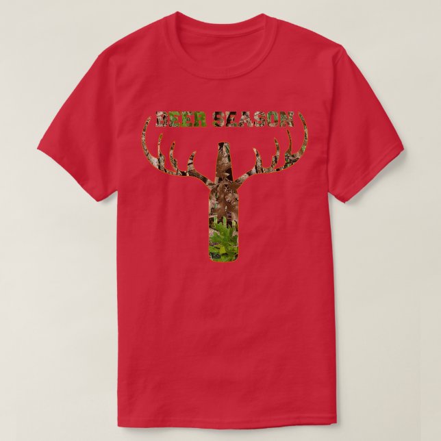 Deer Hunting Beer Season Whitetail Buck  T-Shirt (Design vorne)