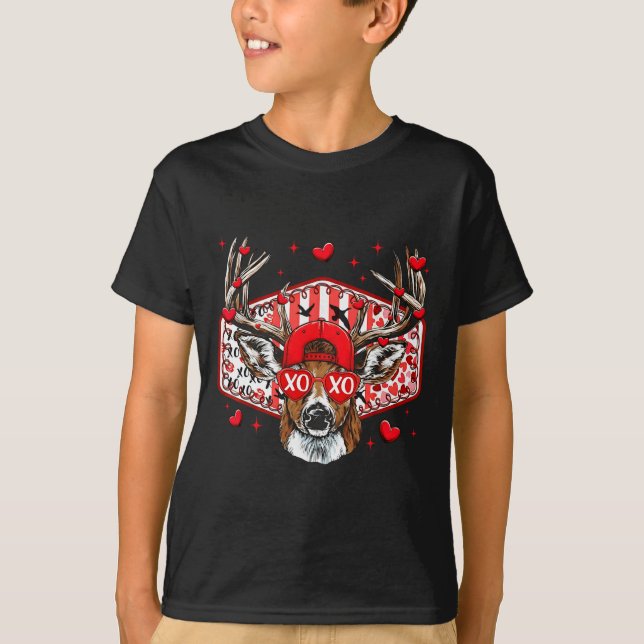 Deer Hunting Xoxo Valentine Buck Boys Cap Men Wome T-Shirt (Vorderseite)