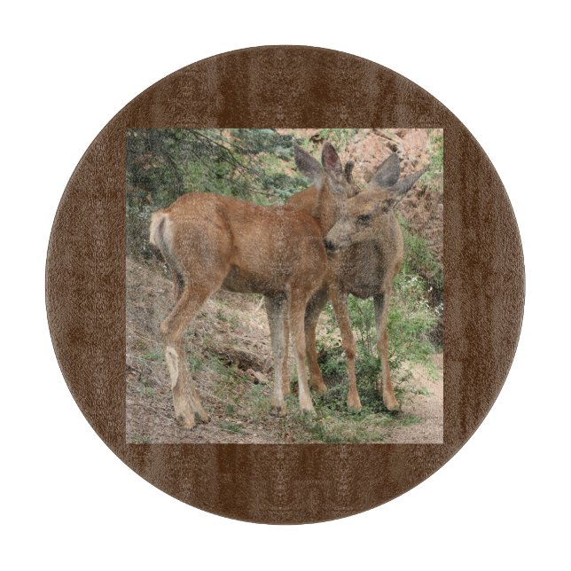Deer Kissing Schneidebrett (Vorderseite)