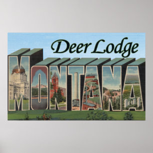 Deer Lodge, Montana - Große Briefszenen Poster