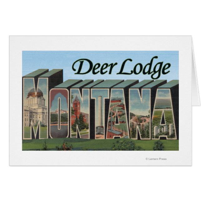 Deer Lodge, Montana - Scènes de grandes lettres (Devant horizontal)
