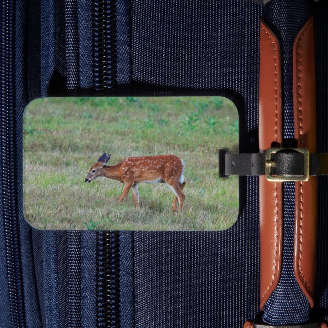 Deer Luggage Tag Gepäckanhänger (Vorderseite Insitu 4)