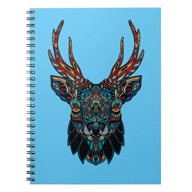 Deer Mandala Notizblock (Vorderseite)