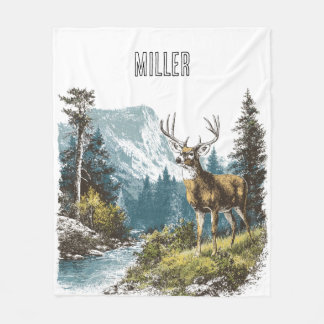 Deer Nature  Fleecedecke