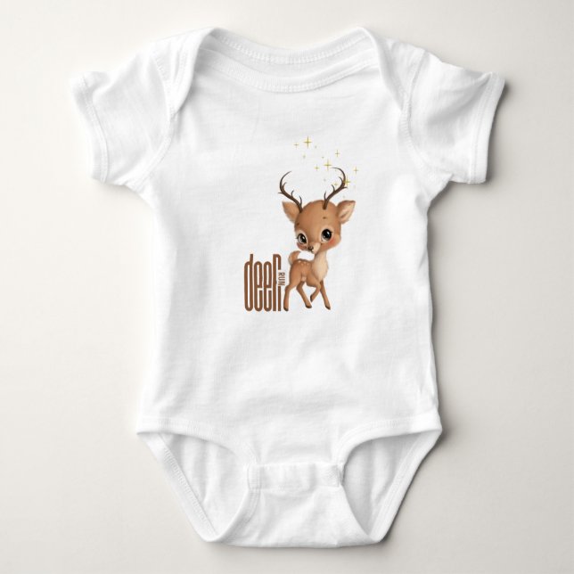 DEER on Run Baby Strampler (Vorderseite)