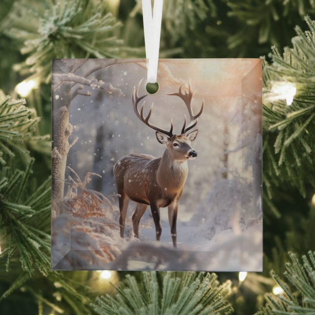 Deer Ornament Aus Glas (Insitu)