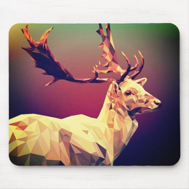 Deer Polygon Design Mousepad (Vorne)
