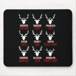 Deer Sausage Jerky Chili Tacos Grillen Mousepad