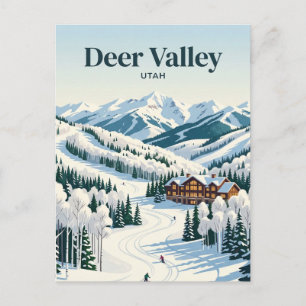 Deer Valley Resort USA Postkarte