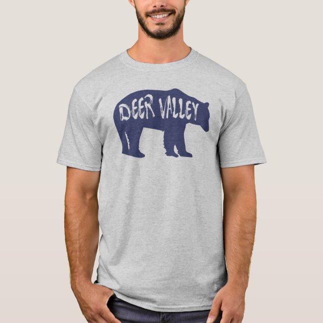 Deer Valley Utah Bear T-Shirt (Vorderseite)