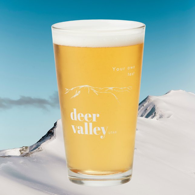 Deer Valley Utah gekritzelte Berglandschaft  Glas (Von Creator hochgeladen)