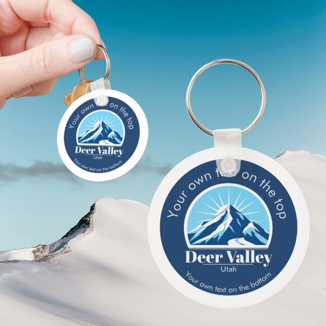 Deer Valley Utah ski area keepsake  Schlüsselanhänger (Von Creator hochgeladen)