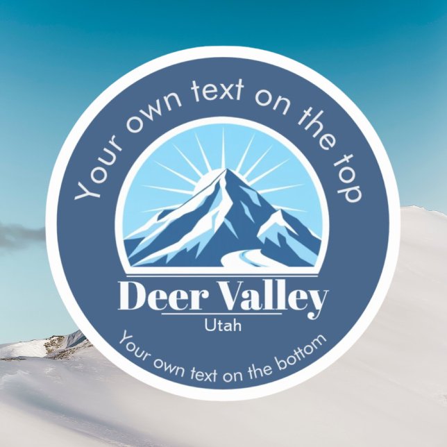 Deer Valley Utah ski area Vinyl Sticker (Von Creator hochgeladen)
