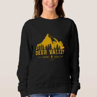Deer Valley Utah USA Skigebiet Alpinski Souv Sweatshirt