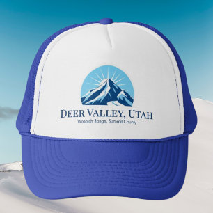 Deer Valley Utah Wasatch Skigebiet Oberteil Truckerkappe