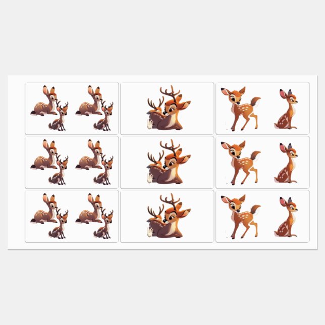 Deer Vinyl Sticker (Blatt)