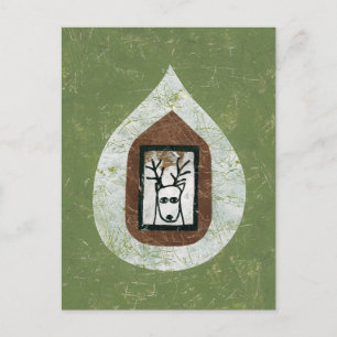 Deer Vous attend pour quitter la carte postale