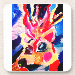 Deer winter joy getränkeuntersetzer